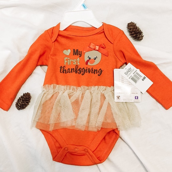 Baby Essentials Other - 🦃 *HP* My First Thanksgiving Tutu Onesie